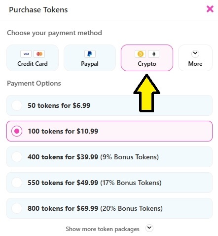 CamSoda allows users unlimited passive participation in cam shows CamSoda offers multiple payment options along with Bitcoin