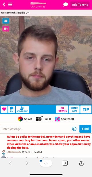 Experience mobile gay chat on CamSoda