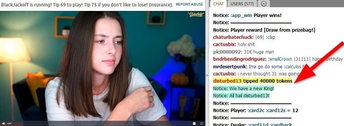 Chaturbate models sometimes receive huge tips from adoring fans