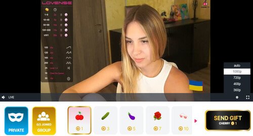 Cherry.tv has a solid selection of HD+ streaming cam girls