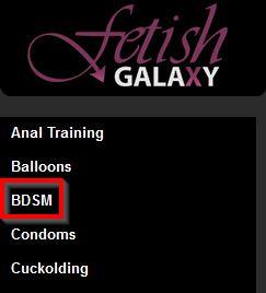 Searching for BDSM cams on FetishGalaxy.com