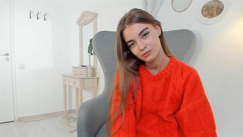 Seductive model giving a hot live show with her Lovense on Chaturbate